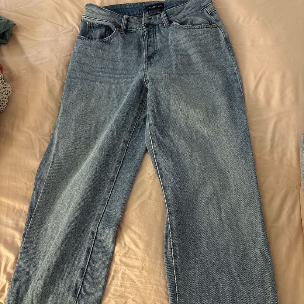 Sincerely Jules Light Blue Wide Leg Jeans